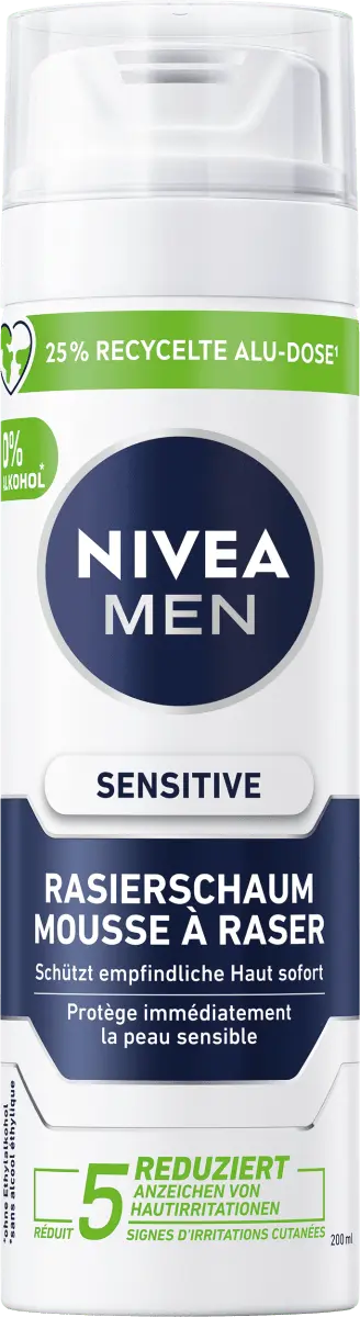 Пена для бритья Sensitive 200 мл NIVEA
Пена для бритья Sensitive 200 мл NIVEA