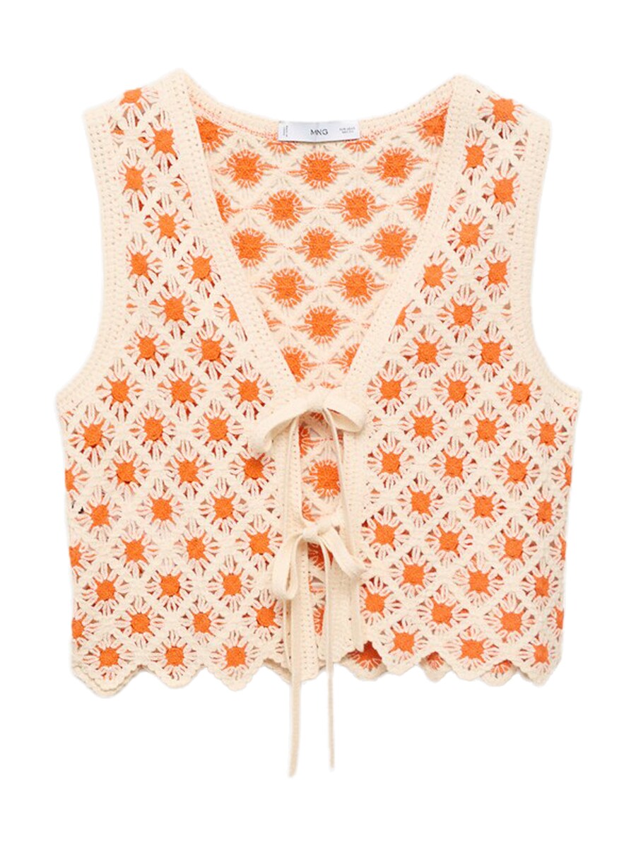 Вязаный топ MANGO CAMERON, Orange
Вязаный топ MANGO CAMERON, Orange