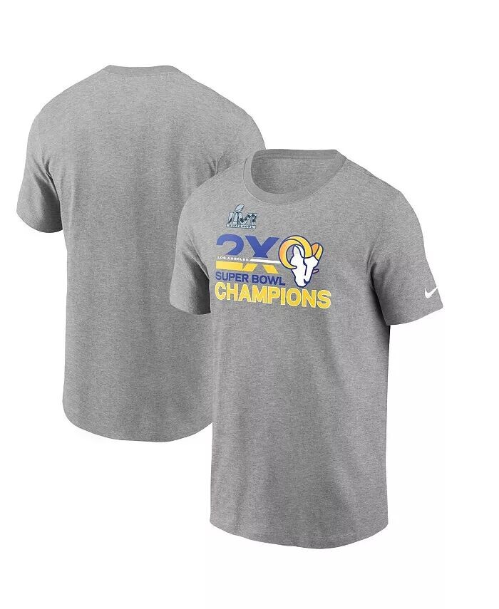 Футболка мужская Heather Gray Los Angeles Rams 2-кратных чемпионов Суперкубка Nike
Футболка мужская Heather Gray Los Angeles Rams 2-кратных чемпионов Суперкубка Nike