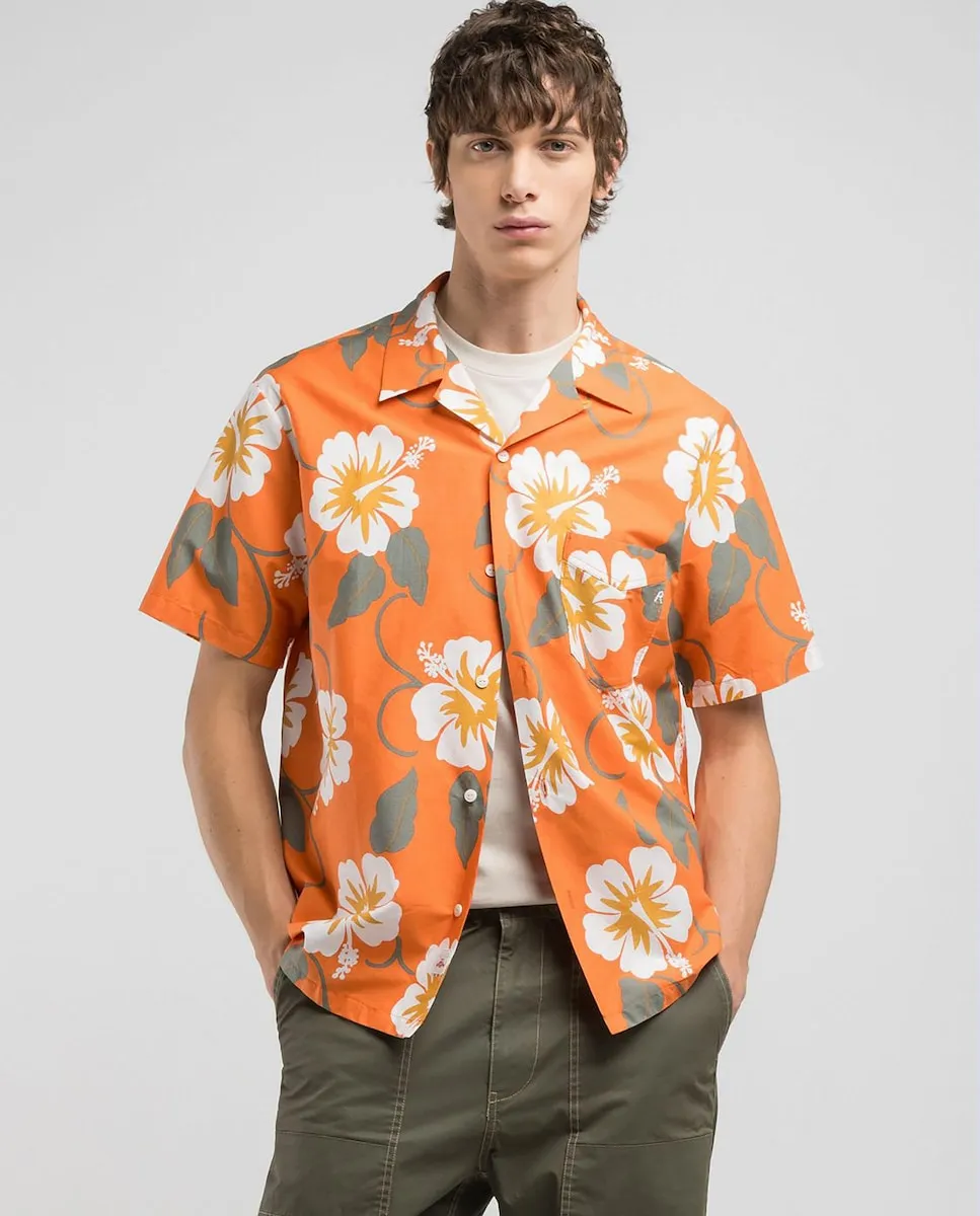 Мужская рубашка из хлопка с коротким рукавом, прямого кроя Replay, оранжевый
Мужская рубашка из хлопка с коротким рукавом, прямого кроя Replay, оранжевый