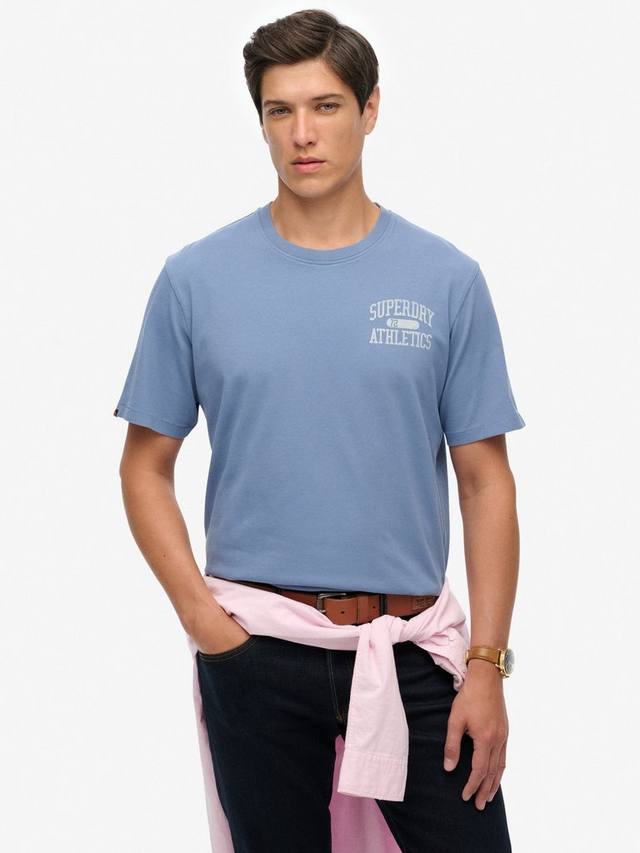 Хлопковая винтажная спортивная футболка с принтом Superdry
Хлопковая винтажная спортивная футболка с принтом Superdry