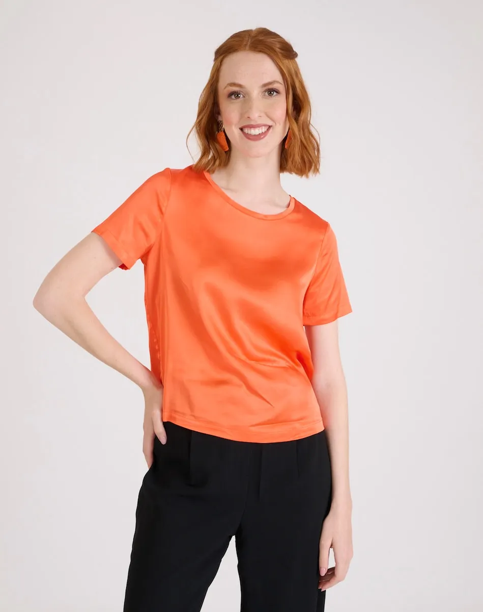 Женская футболка прямого кроя с коротким рукавом Naf Naf, оранжевый
Женская футболка прямого кроя с коротким рукавом Naf Naf, оранжевый