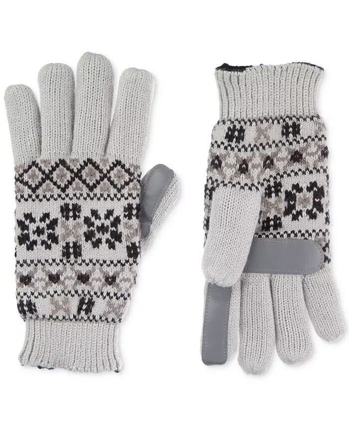 Водоотталкивающие трикотажные перчатки Nordic Fair Isle для сенсорного экрана Isotoner Signature, серый
Водоотталкивающие трикотажные перчатки Nordic Fair Isle для сенсорного экрана Isotoner Signature, серый