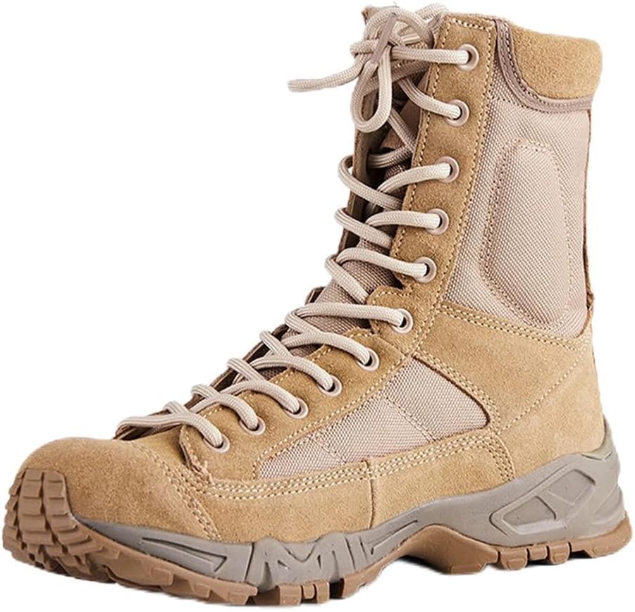 Мужские тактические ботинки, походные высокие ботинки, боевые ботинки, джунгли, пустыня, камуфляжные военные ботинки, бежевый - 44/UK 9.5/US 10 Jlfzc
Мужские тактические ботинки, походные высокие ботинки, боевые ботинки, джунгли, пустыня, камуфляжные военные ботинки, бежевый - 44/UK 9.5/US 10 Jlfzc