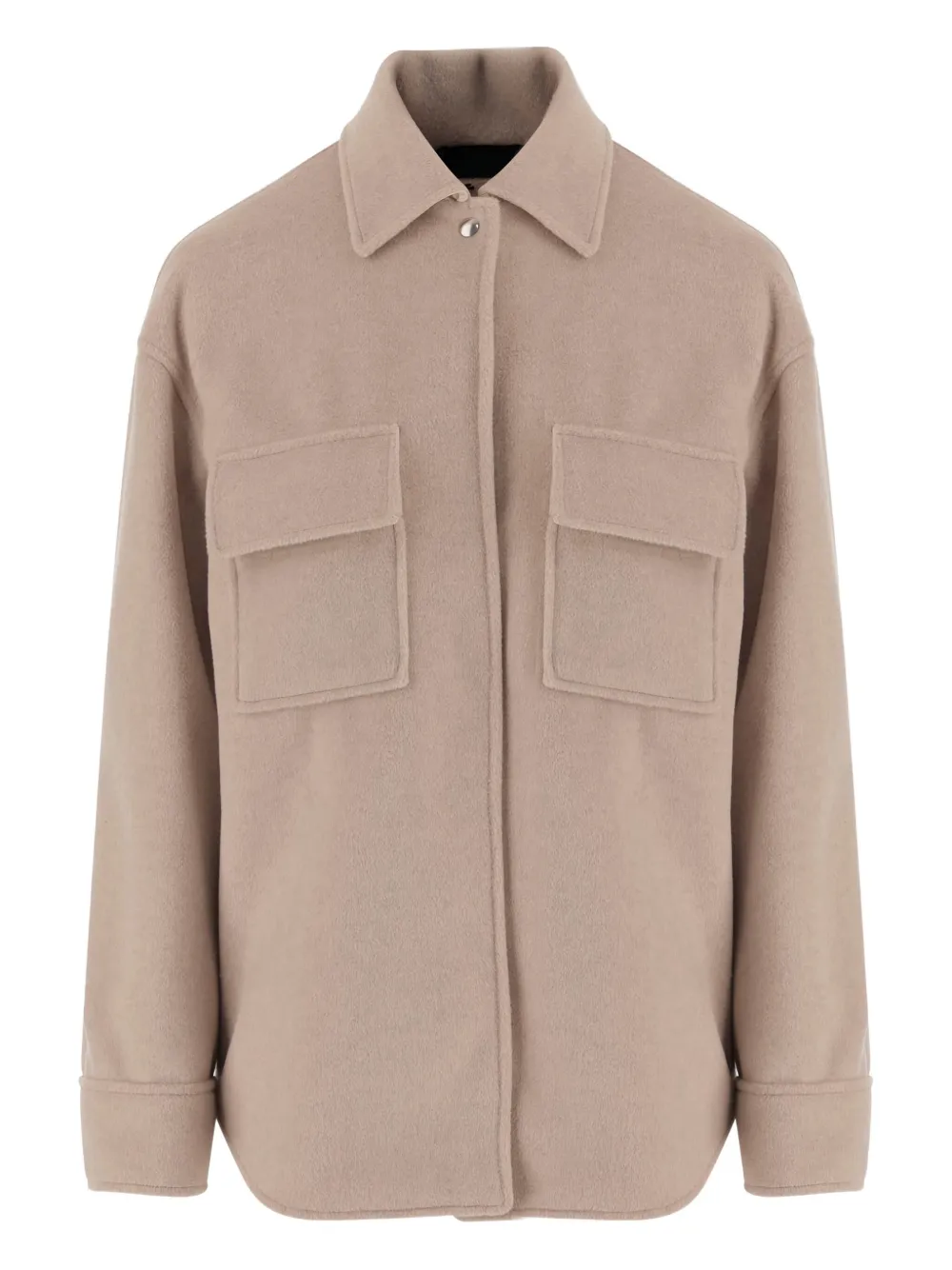 Однобортное шерстяное пальто с двумя карманами F.It, нейтральный
Однобортное шерстяное пальто с двумя карманами F.It, нейтральный