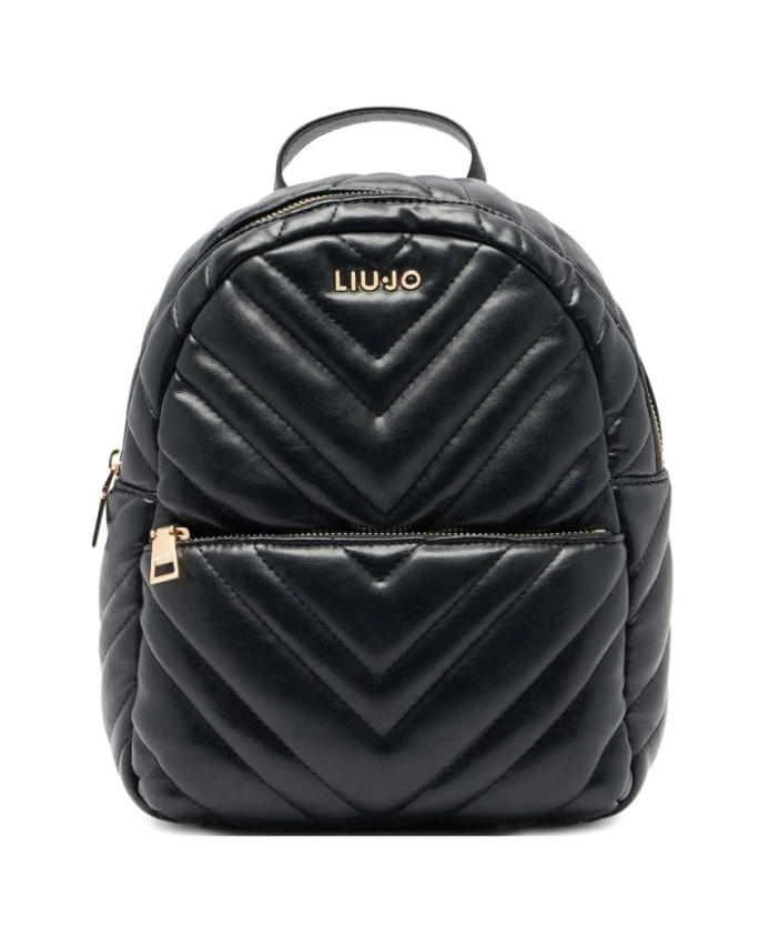 Черный стеганый рюкзак с шевронным узором Liu Jo, черный
Черный стеганый рюкзак с шевронным узором Liu Jo, черный