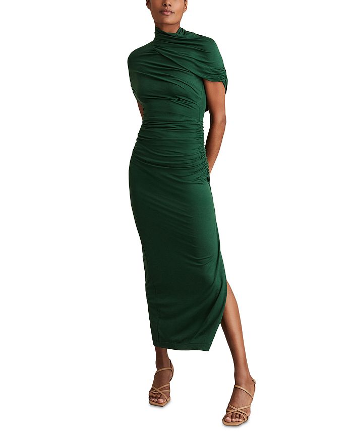 Плиссированное платье миди REISS, зеленый
Плиссированное платье миди REISS, зеленый