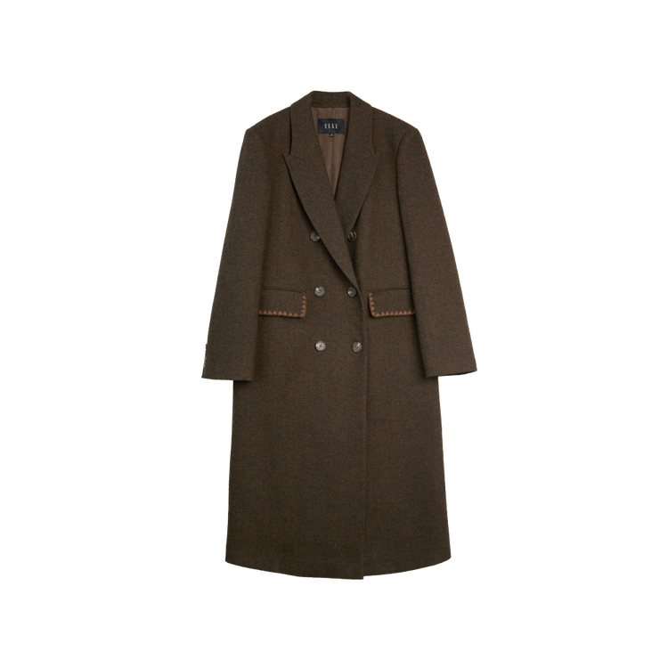 ELLE Пальто женское Coffee с лацканами, умеренно прямое
ELLE Пальто женское Coffee с лацканами, умеренно прямое