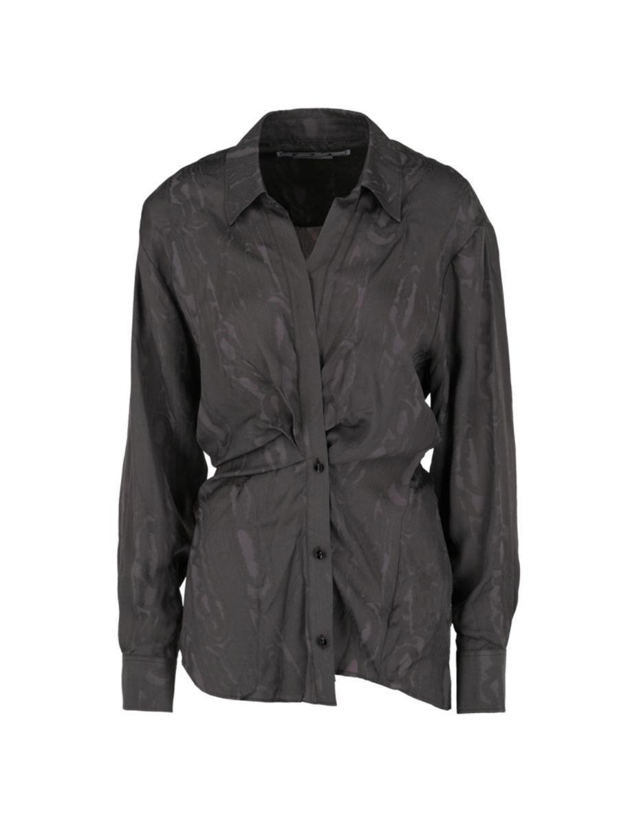 Жаккардовый атласный топ-халат Off-White, коричневый
Жаккардовый атласный топ-халат Off-White, коричневый