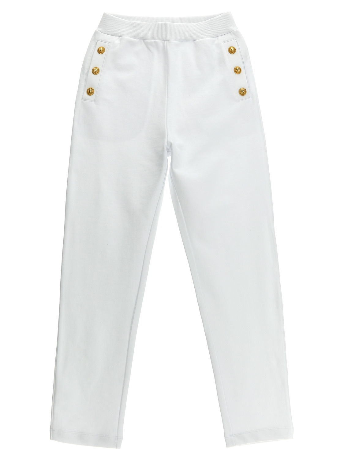 Джоггеры с логотипом и пуговицами Balmain Kids, белый
Джоггеры с логотипом и пуговицами Balmain Kids, белый