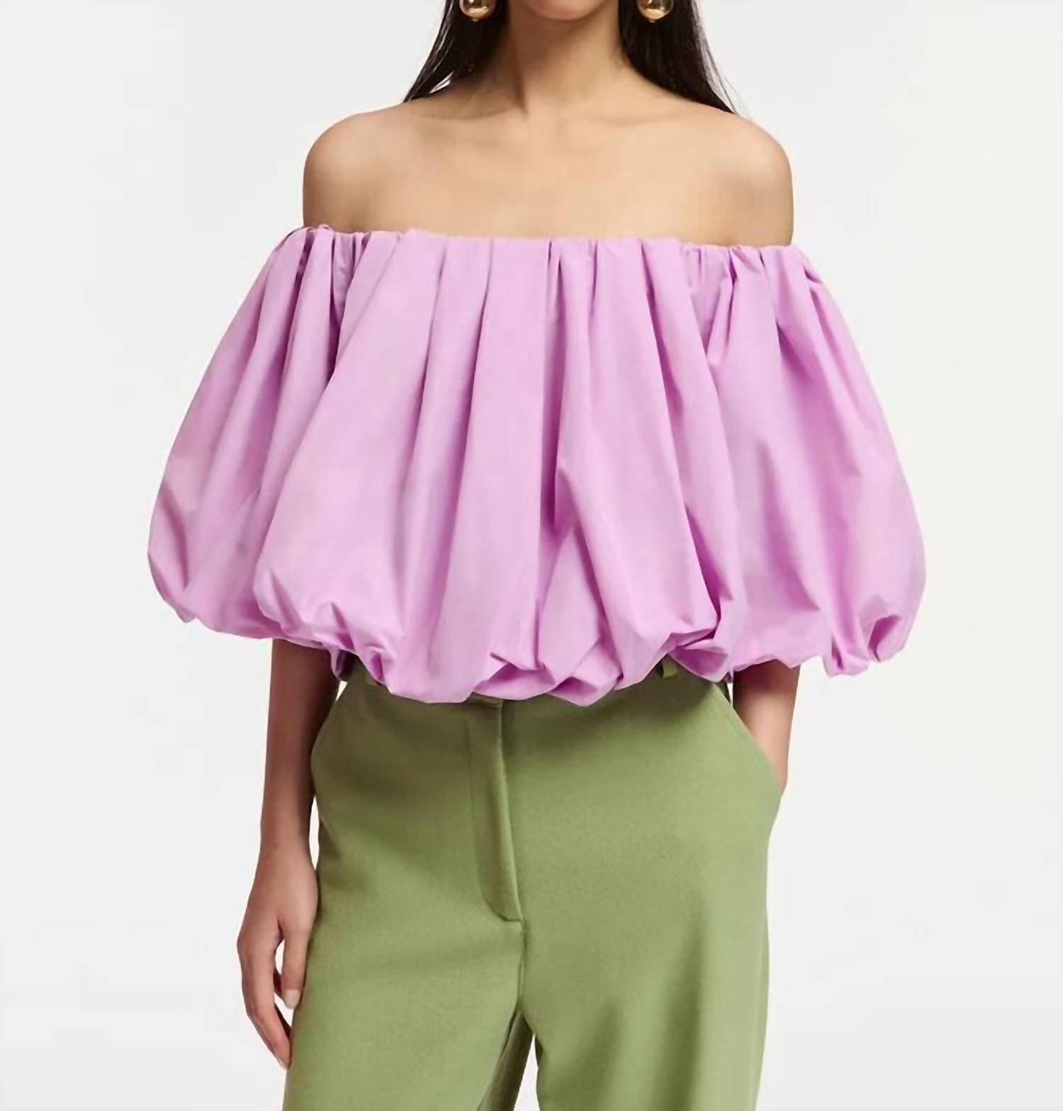 Френчи боди в цвете кадиллак ESSENTIEL ANTWERP, сирень 
Френчи боди в цвете кадиллак ESSENTIEL ANTWERP, сирень