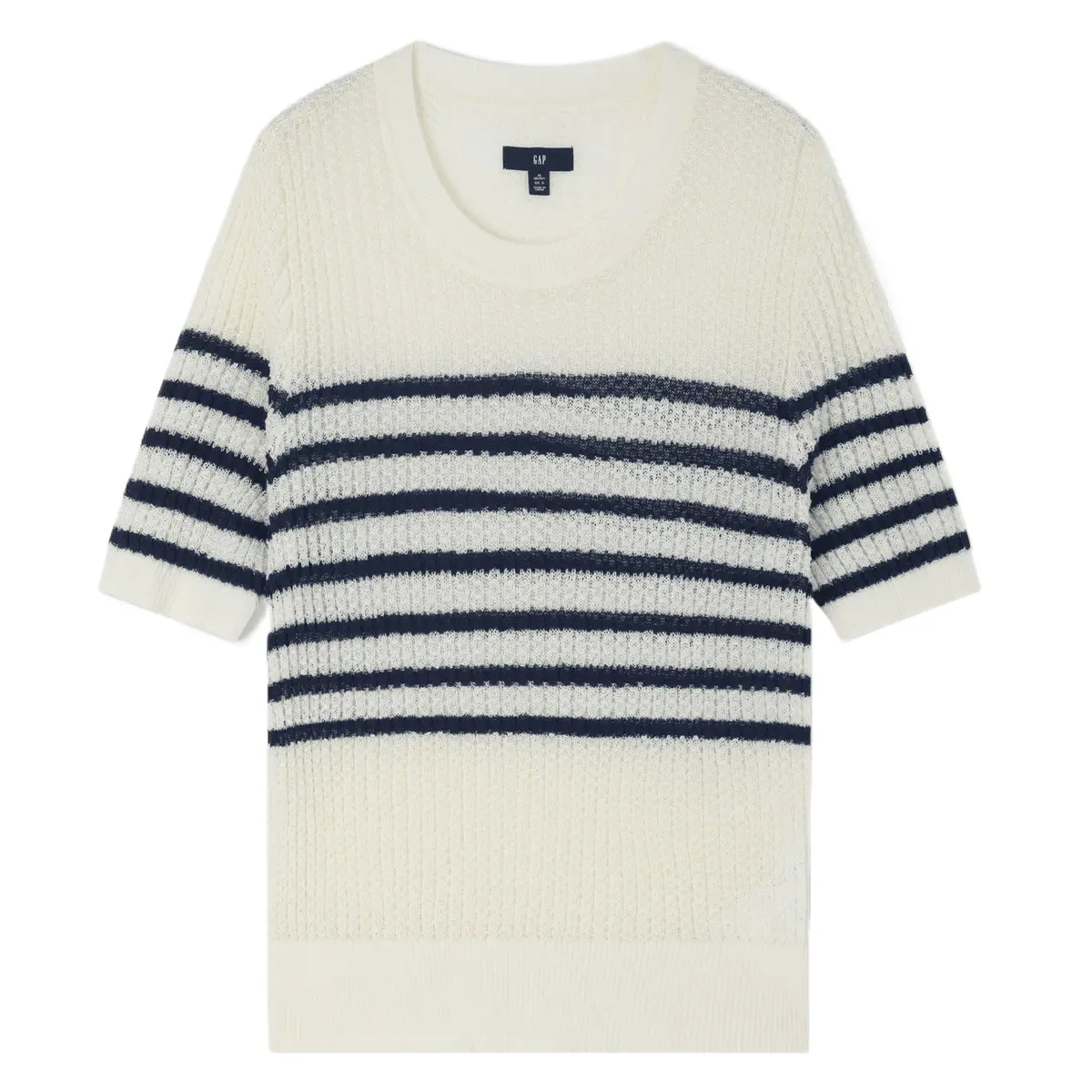 Футболка GAP женская белая с черными полосками
Футболка GAP женская белая с черными полосками