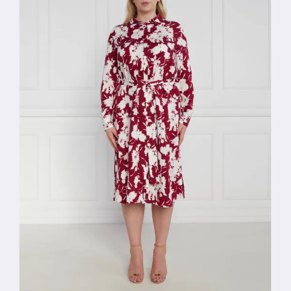 Платье больших размеров с поясом Persona By Marina Rinaldi, красный 
Платье больших размеров с поясом Persona By Marina Rinaldi, красный