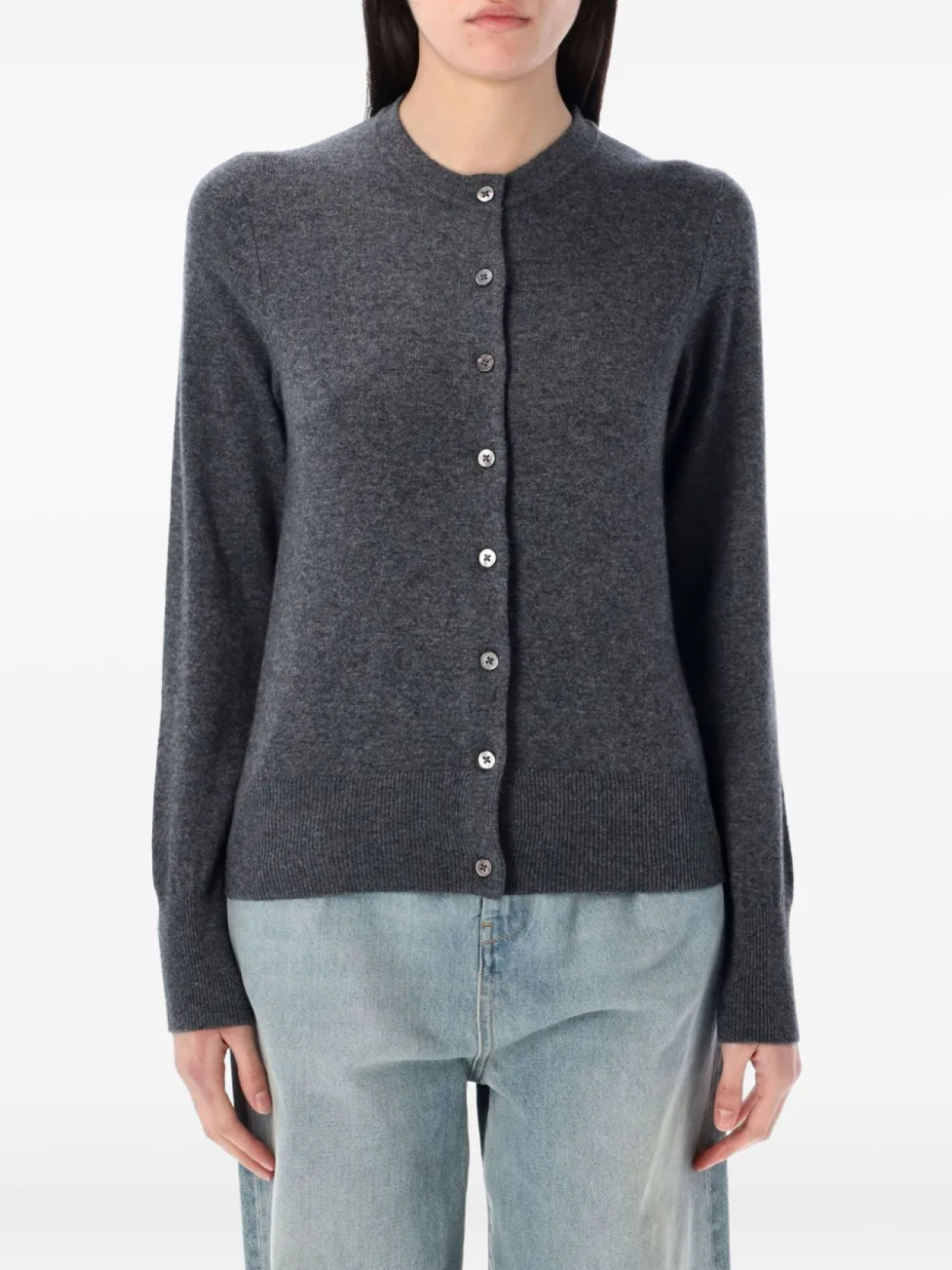 Кардиган с пуговицами спереди Rhea, серый
Кардиган с пуговицами спереди Rhea, серый