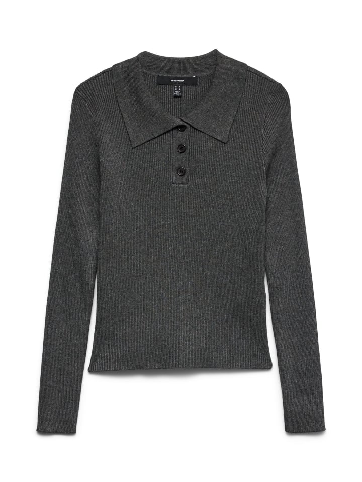 Vero Moda Вязаный свитер темно-серого меланжевого цвета
Vero Moda Вязаный свитер темно-серого меланжевого цвета