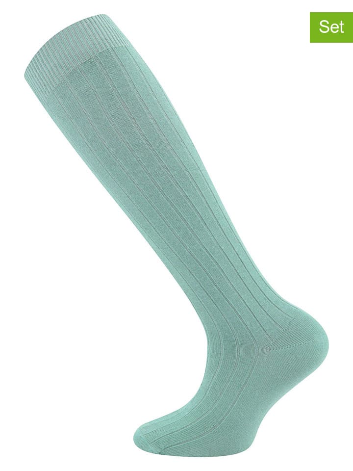Ewers Комплект из 2 пар: высокие носки до колена, светло-голубого цвета
Ewers Комплект из 2 пар: высокие носки до колена, светло-голубого цвета