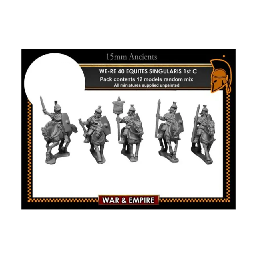 Equites Singularis - I век, War & Empire - Ancients Miniatures - Late Roman (15mm)
Equites Singularis - I век, War & Empire - Ancients Miniatures - Late Roman (15mm)
