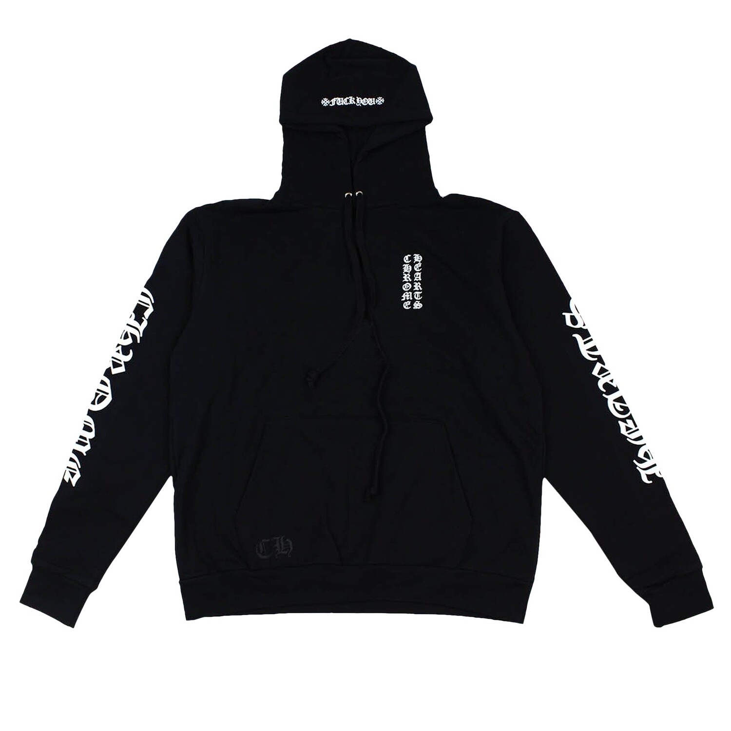 Флисовый пуловер с капюшоном Chrome Hearts Letters, цвет Черный/Белый
Флисовый пуловер с капюшоном Chrome Hearts Letters, цвет Черный/Белый