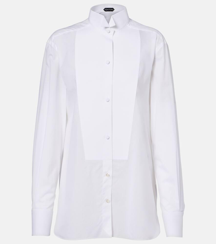 Хлопковая рубашка из вуали Tom Ford, White
Хлопковая рубашка из вуали Tom Ford, White