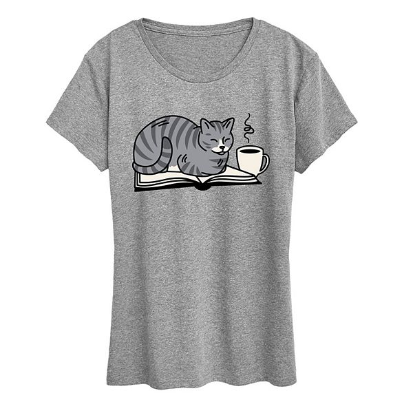 Футболка с принтом "Кофе и кот на книге" для женщин Licensed Character, Heather Gray, Коричневый, Футболка с принтом "Кофе и кот на книге" для женщин Licensed Character, Heather Gray
Футболка с принтом "Кофе и кот на книге" для женщин Licensed Character, Heather Gray, Коричневый, Футболка с принтом "Кофе и кот на книге" для женщин Licensed Character, Heather Gray