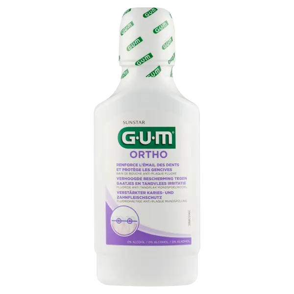 Ополаскиватель для полости рта, 300 мл Gum Ortho
Ополаскиватель для полости рта, 300 мл Gum Ortho
