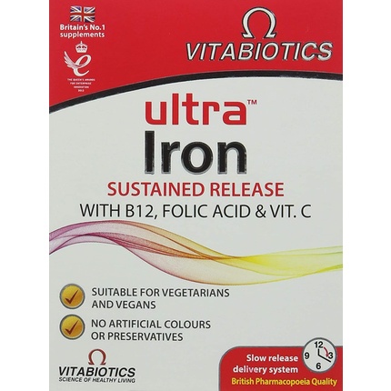 Ультра Железо 30 Таблеток Vitabiotics
Ультра Железо 30 Таблеток Vitabiotics