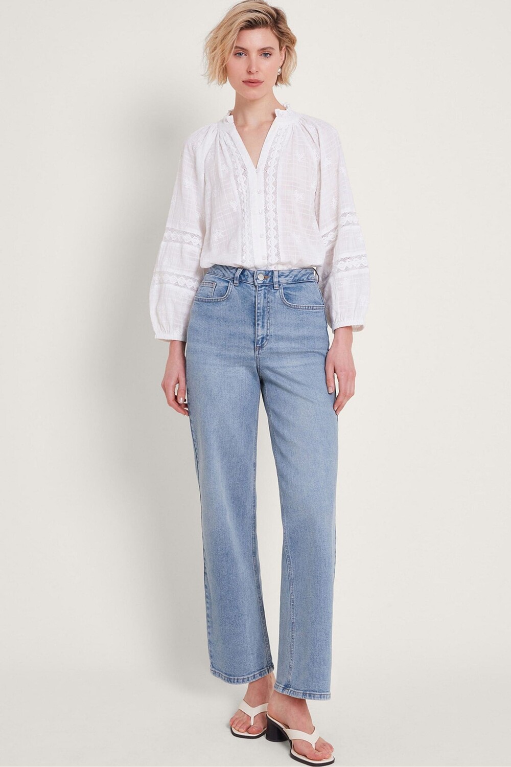 Рубиновые широкие джинсы Monsoon, синий
Рубиновые широкие джинсы Monsoon, синий