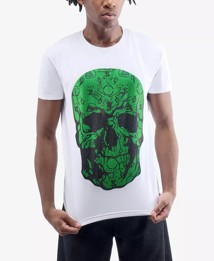 Мужская футболка с пайетками Money Rhinestone Crew HEADS OR TAILS, белый
Мужская футболка с пайетками Money Rhinestone Crew HEADS OR TAILS, белый