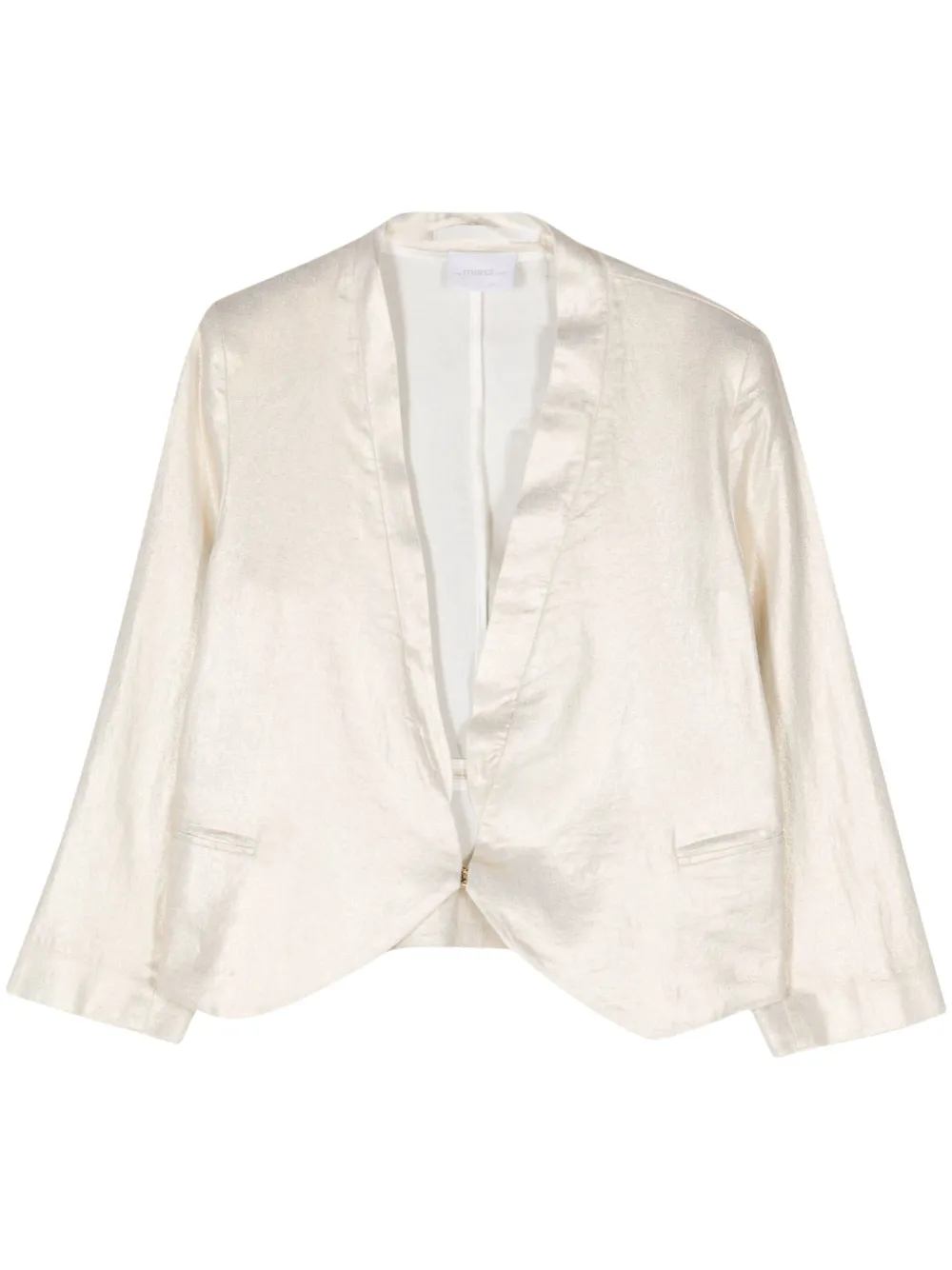 Укороченная куртка с эффектом потертости Merci, золотой 
Укороченная куртка с эффектом потертости Merci, золотой