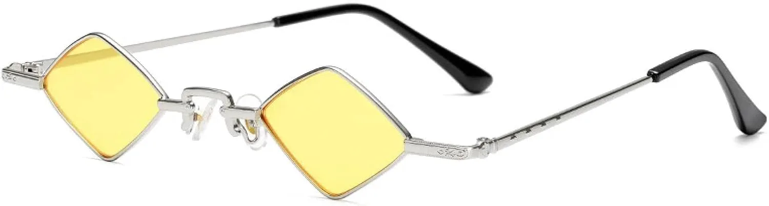 Модные солнцезащитные очки для женщин в винтажном стиле с металлическим корпусом, маленькая оправа, ретро-панк, защита от УФ-излучения UV400 TVTBBVV, C4 Silver-yellow
Модные солнцезащитные очки для женщин в винтажном стиле с металлическим корпусом, маленькая оправа, ретро-панк, защита от УФ-излучения UV400 TVTBBVV, C4 Silver-yellow