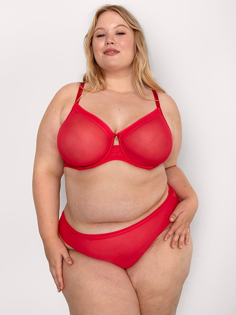 Трусики-Слипы из прозрачной сетки с высоким вырезом Curvy Couture, diva red
Трусики-Слипы из прозрачной сетки с высоким вырезом Curvy Couture, diva red