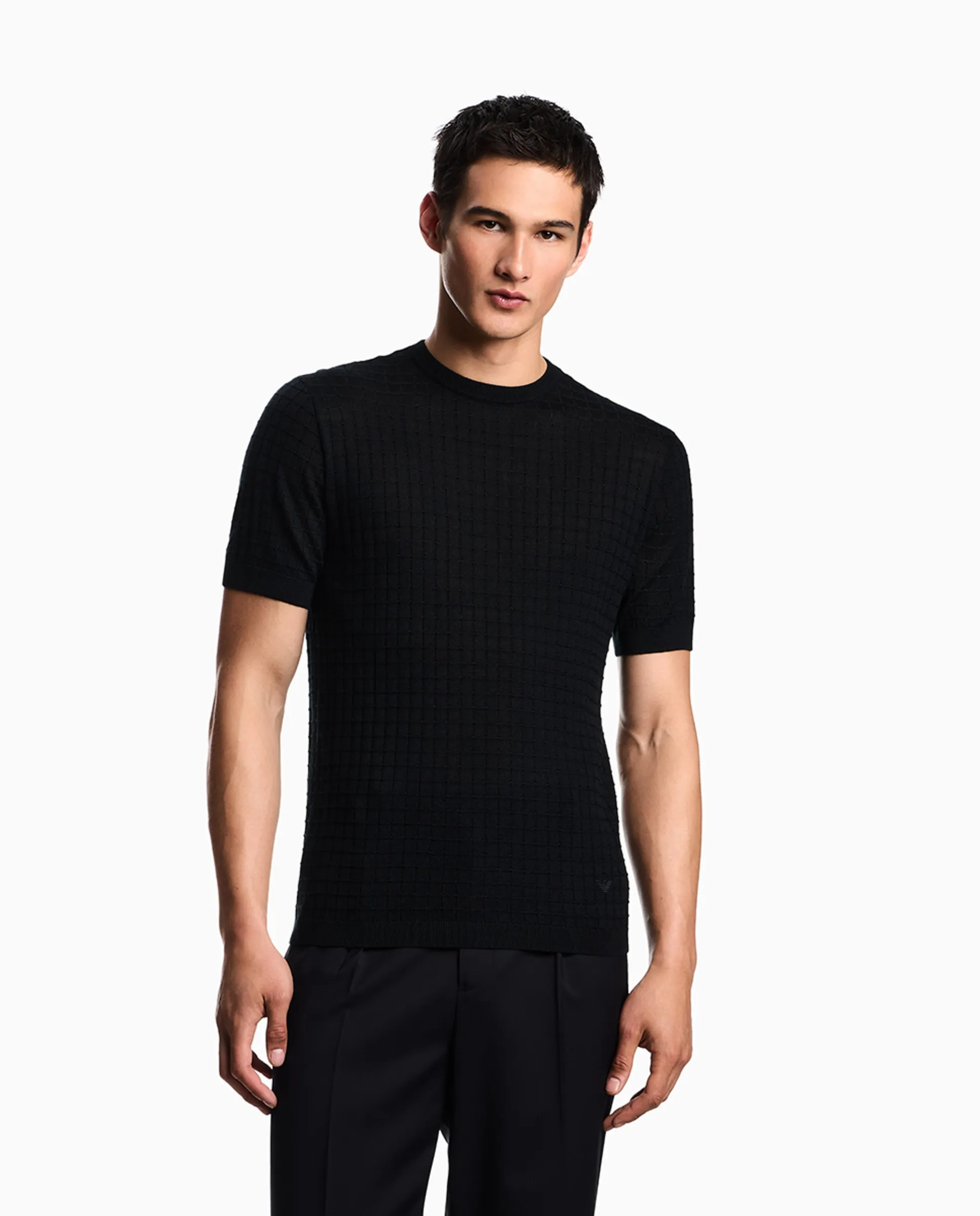 Мужская фланелевая рубашка с коротким рукавом Emporio Armani, черный
Мужская фланелевая рубашка с коротким рукавом Emporio Armani, черный