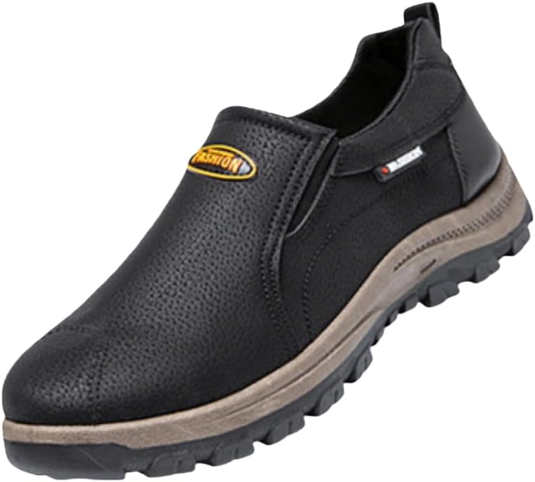 Модные мужские походные кроссовки - верх из кожи с удобной мягкой подошвой, низкие однотонные кроссовки типа «папа» Hoalox, черный
Модные мужские походные кроссовки - верх из кожи с удобной мягкой подошвой, низкие однотонные кроссовки типа «папа» Hoalox, черный