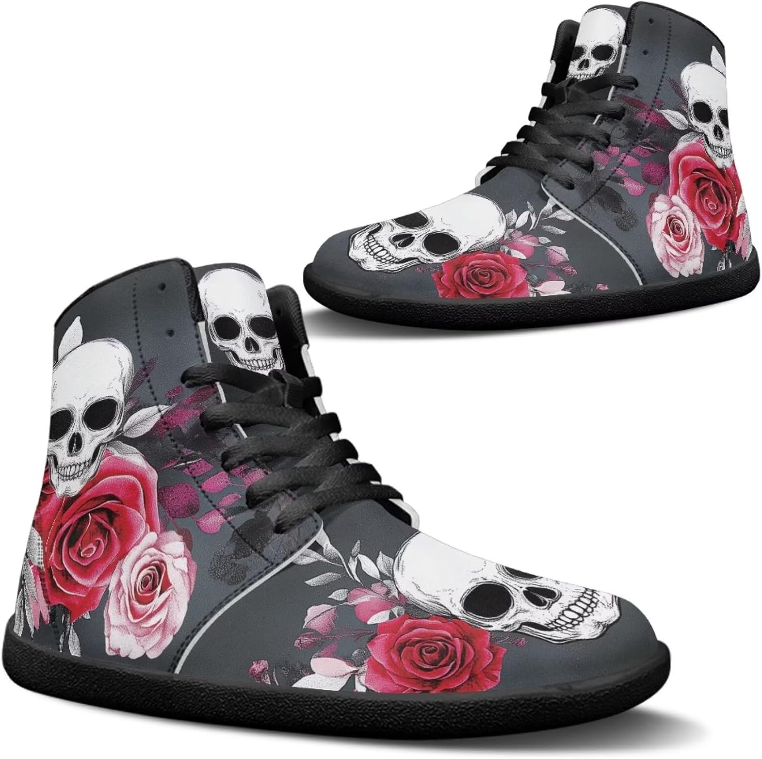 Кроссовки Binienty для мужчин и женщин с высокой посадкой, без носка, на шнуровке, из искусственной кожи, противоскользящие, Dark Skull Rose
Кроссовки Binienty для мужчин и женщин с высокой посадкой, без носка, на шнуровке, из искусственной кожи, противоскользящие, Dark Skull Rose