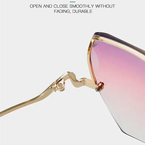 Женские солнцезащитные очки без оправы 2027 года, градиентные солнцезащитные очки, винтажные женские очки для путешествий, защита от УФ-излучения UV400 MTZJH, 4
Женские солнцезащитные очки без оправы 2027 года, градиентные солнцезащитные очки, винтажные женские очки для путешествий, защита от УФ-излучения UV400 MTZJH, 4