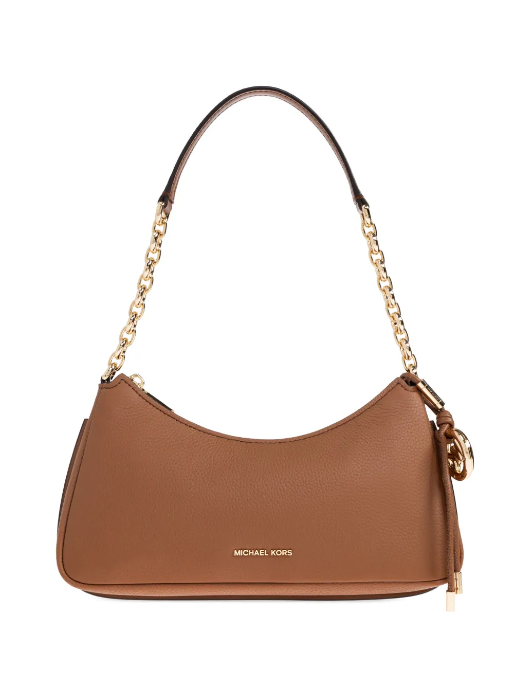 Кожаная сумка на плечо с цепочным ремнем Michael Michael Kors, коричневый
Кожаная сумка на плечо с цепочным ремнем Michael Michael Kors, коричневый