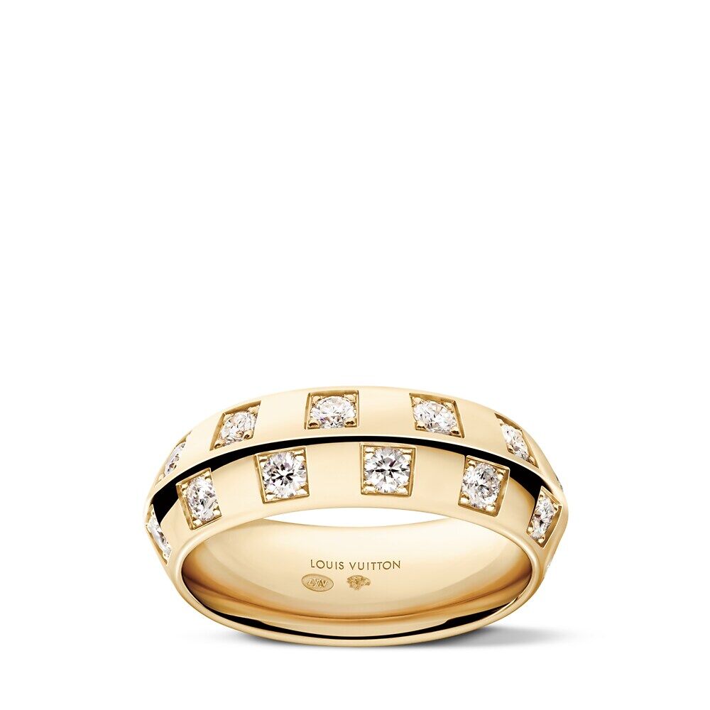 Кольцо Le Damier de Louis Vuitton Large, желтое золото и бриллианты, золотой
Кольцо Le Damier de Louis Vuitton Large, желтое золото и бриллианты, золотой