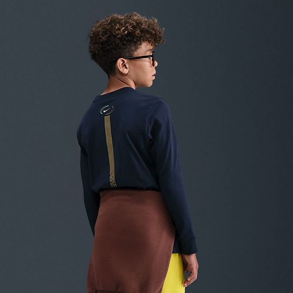 Детская футболка с длинным рукавом Futura с вышивкой Nike, Obsidian
Детская футболка с длинным рукавом Futura с вышивкой Nike, Obsidian