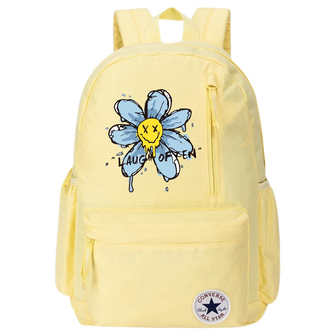 Converse Полиэстеровый рюкзак унисекс яично-желтый, Blue Floral Smile Print
Converse Полиэстеровый рюкзак унисекс яично-желтый, Blue Floral Smile Print