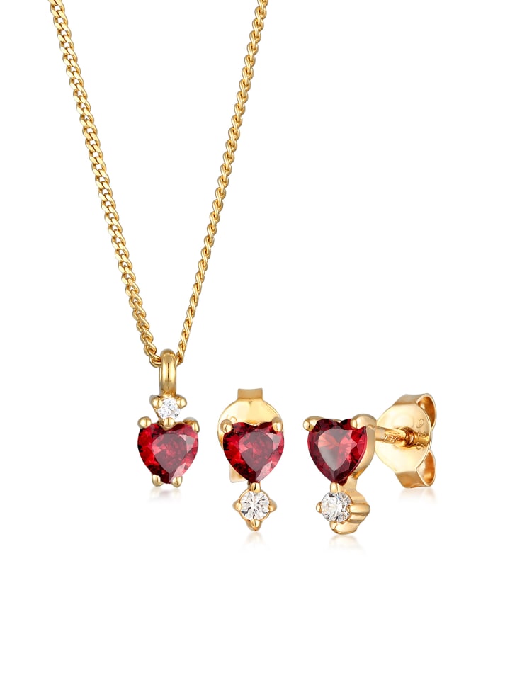 Elli Цепочка Schmuckset 925 Sterling Silber in Rot
Elli Цепочка Schmuckset 925 Sterling Silber in Rot