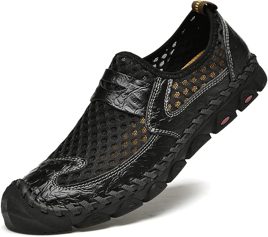 Мужские дышащие сандалии Veslexth с закрытым носком, регулируемые, из кожи, для активного отдыха, вождения, рыбалки, летних походов, спорта, прогулок и работы, черный
Мужские дышащие сандалии Veslexth с закрытым носком, регулируемые, из кожи, для активного отдыха, вождения, рыбалки, летних походов, спорта, прогулок и работы, черный