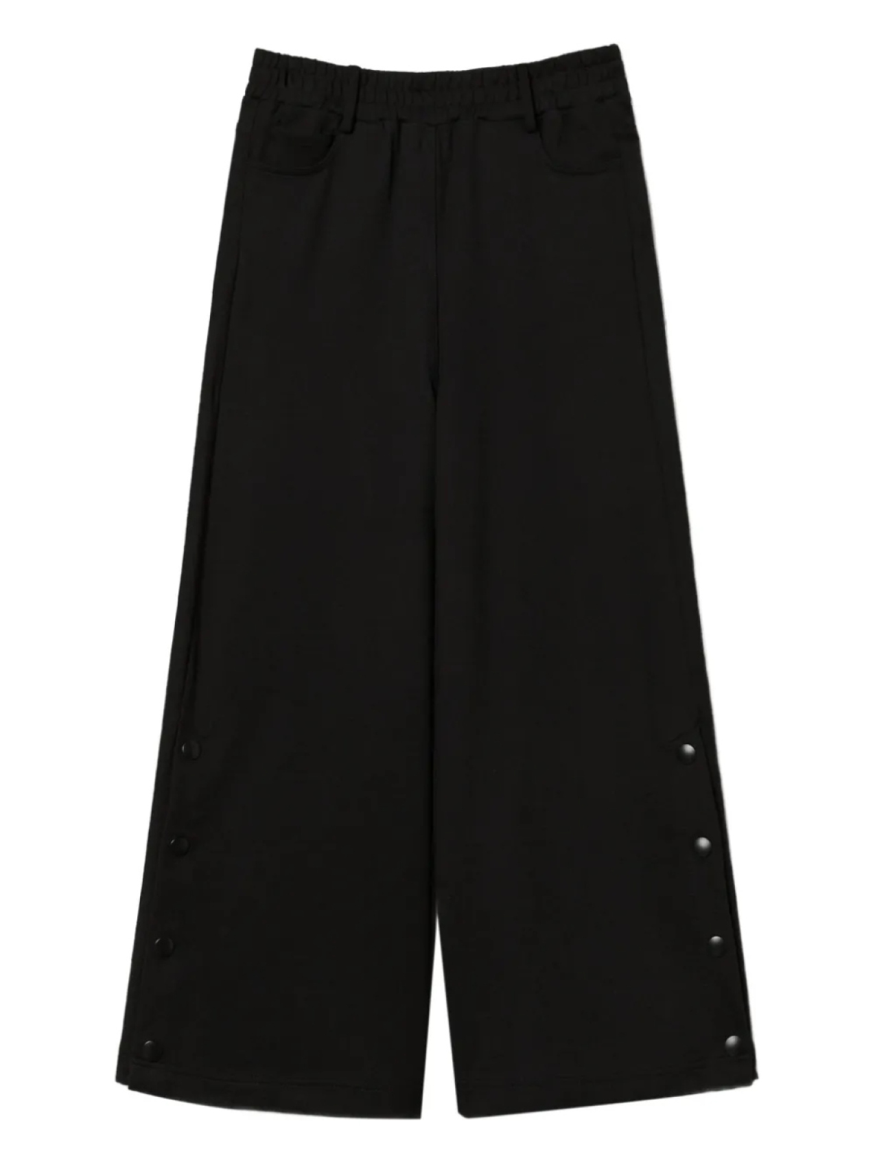 Укороченные брюки с боковыми разрезами TWINSET, черный 
Укороченные брюки с боковыми разрезами TWINSET, черный