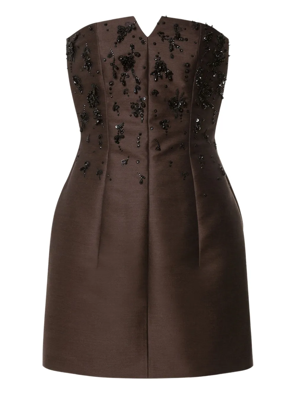 Декорированное платье мини без бретелей Alberta Ferretti, коричневый
Декорированное платье мини без бретелей Alberta Ferretti, коричневый