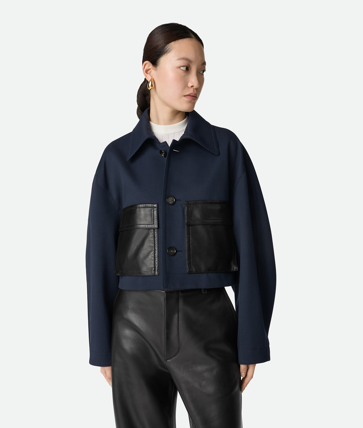 Wool and cotton jacket BOTTEGA VENETA, полуночно-синий
Wool and cotton jacket BOTTEGA VENETA, полуночно-синий