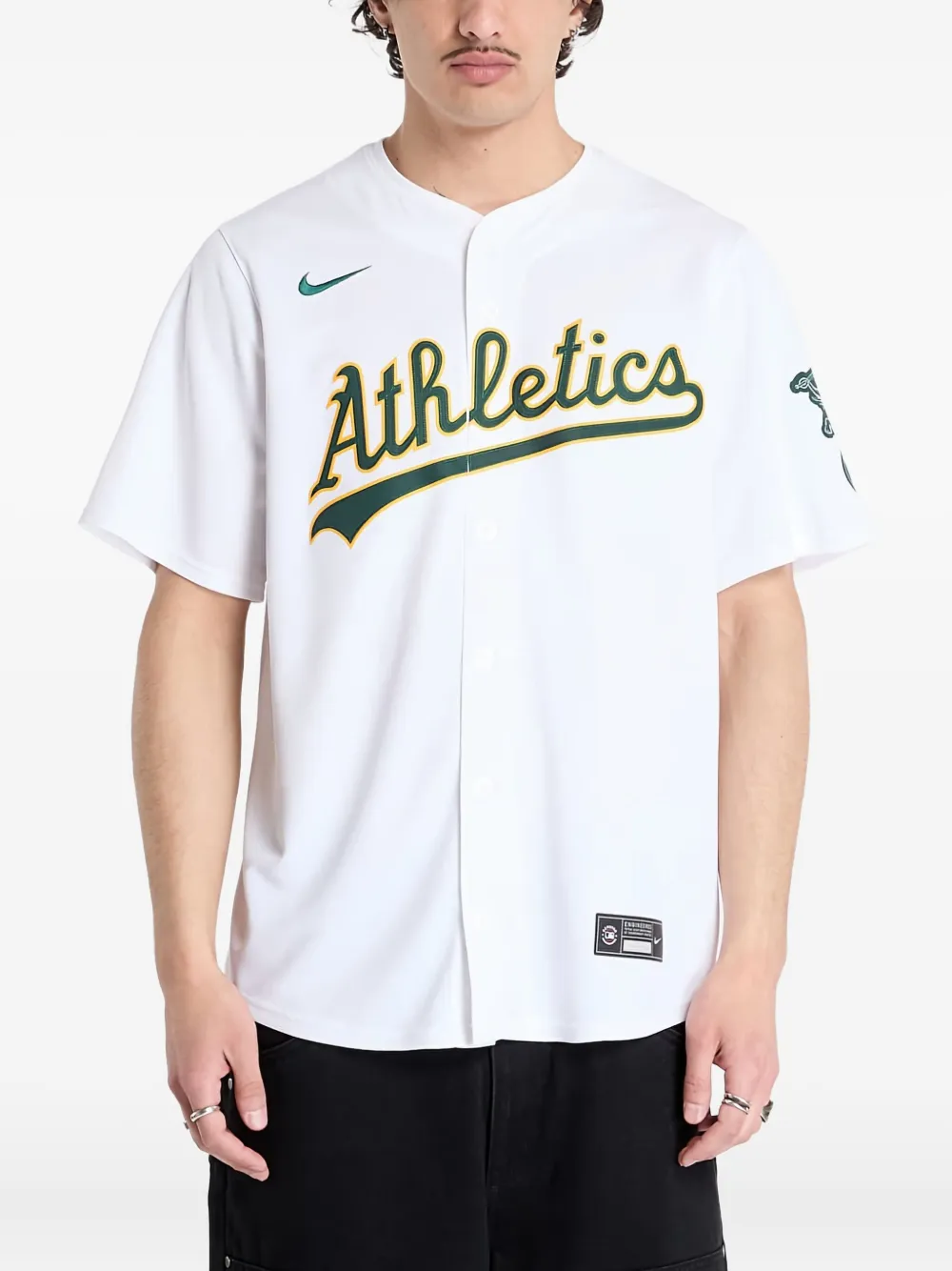 Топ MLB из коллаборации с oakland Athletics Nike, белый
Топ MLB из коллаборации с oakland Athletics Nike, белый