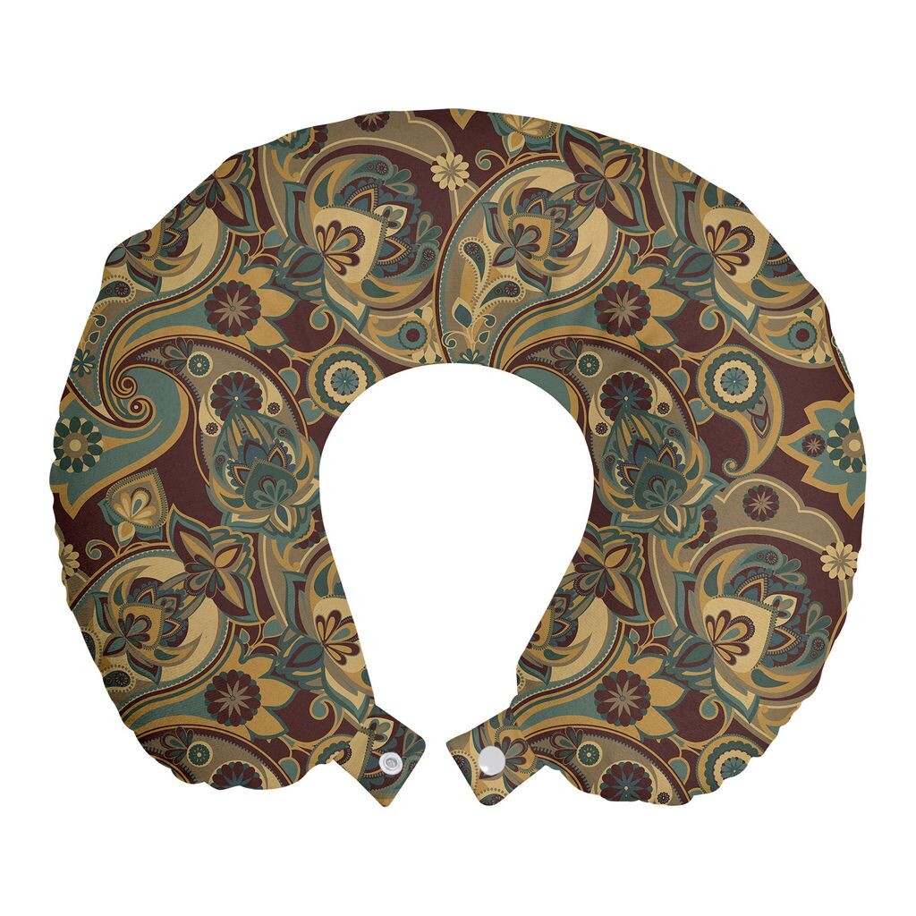 ABAKUHAUS Дорожная подушка Paisley, поддержка шеи, персидские цветочки хиппи, дорожная вещь из пенопласта для самолета и автомобиля, 30x30 см, песочно-коричневый шоколад
ABAKUHAUS Дорожная подушка Paisley, поддержка шеи, персидские цветочки хиппи, дорожная вещь из пенопласта для самолета и автомобиля, 30x30 см, песочно-коричневый шоколад