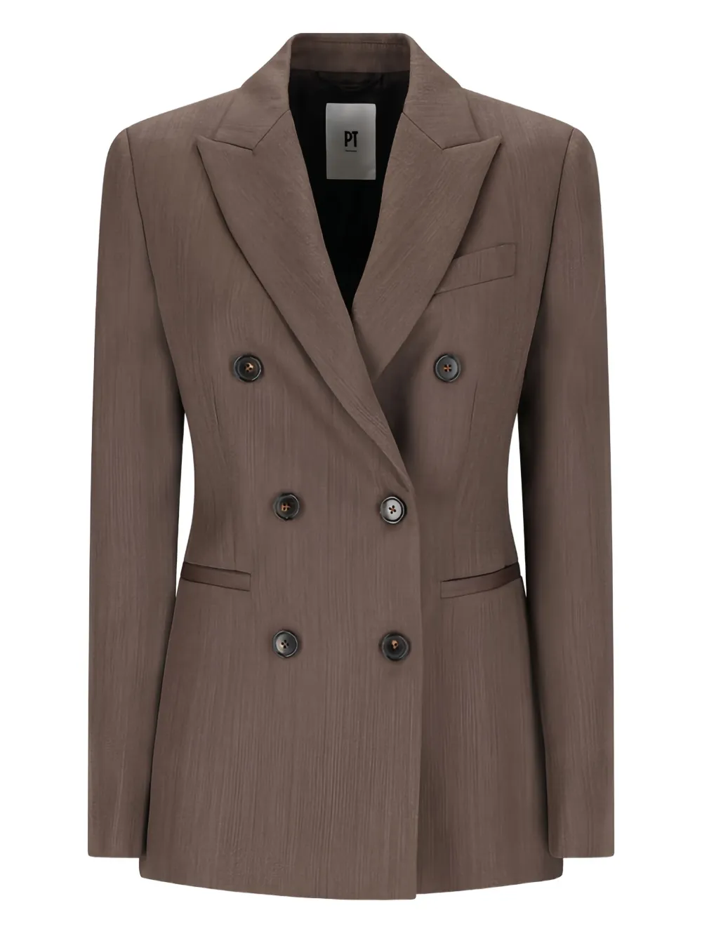 Двубортный шерстяной пиджак Pt Torino, коричневый
Двубортный шерстяной пиджак Pt Torino, коричневый