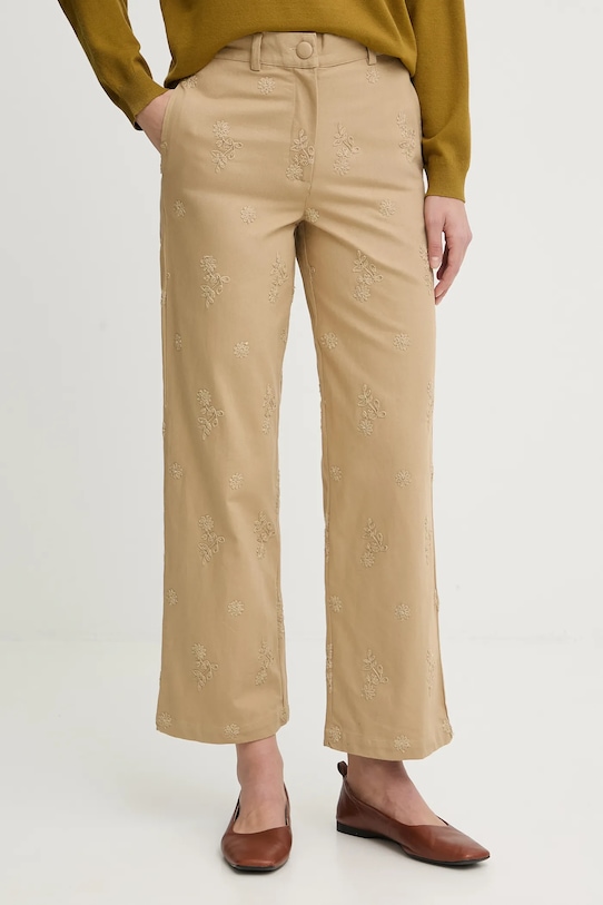 Хлопковые брюки Hoss Intropia, коричневый
Хлопковые брюки Hoss Intropia, коричневый