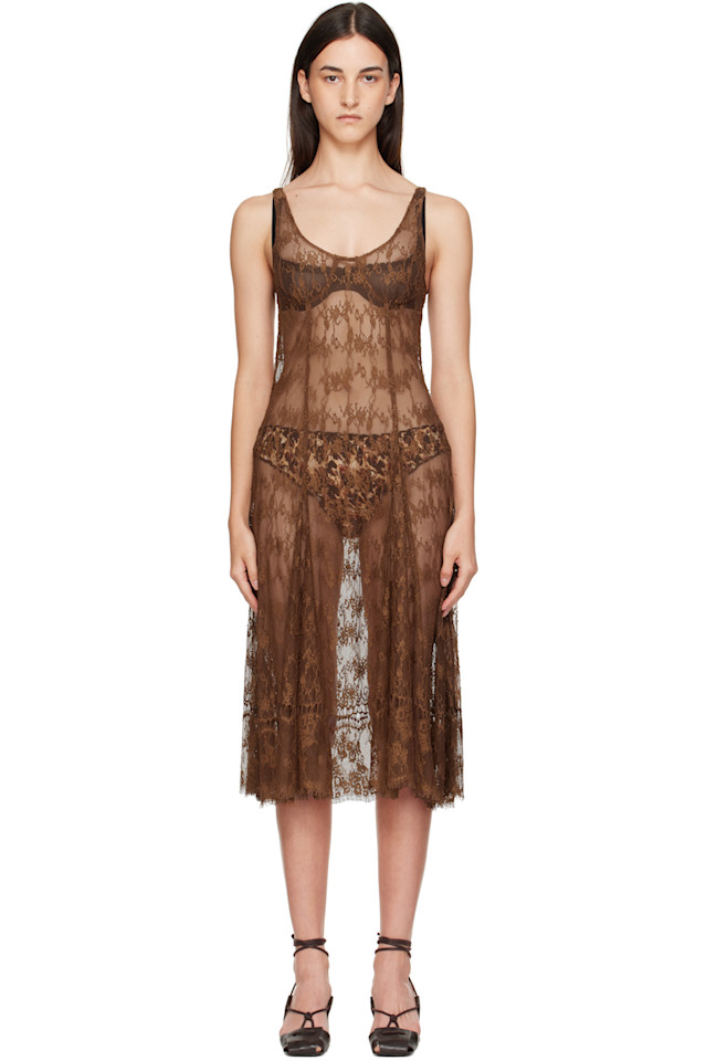 Collina Strada Длинное платье Памела коричневого цвета
Collina Strada Длинное платье Памела коричневого цвета