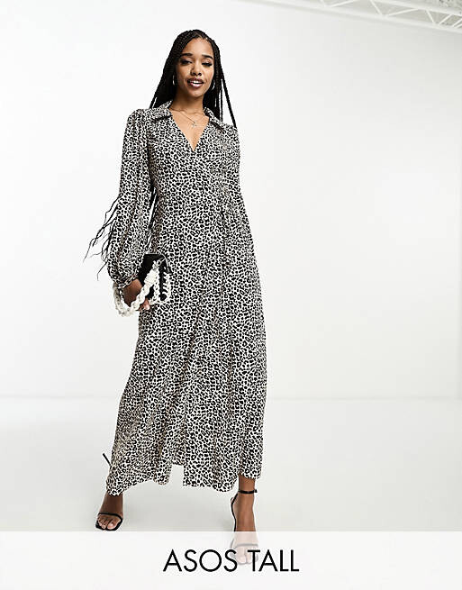 Леопардовое платье миди с запахом и воротником ASOS DESIGN Tall, Коричневый, Леопардовое платье миди с запахом и воротником ASOS DESIGN Tall
Леопардовое платье миди с запахом и воротником ASOS DESIGN Tall, Коричневый, Леопардовое платье миди с запахом и воротником ASOS DESIGN Tall